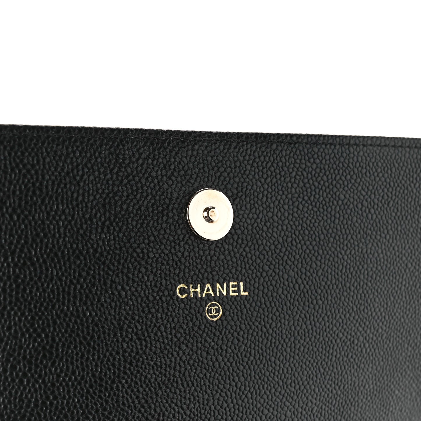 Caviar Quilted Boy Wallet On Chain WOC Black