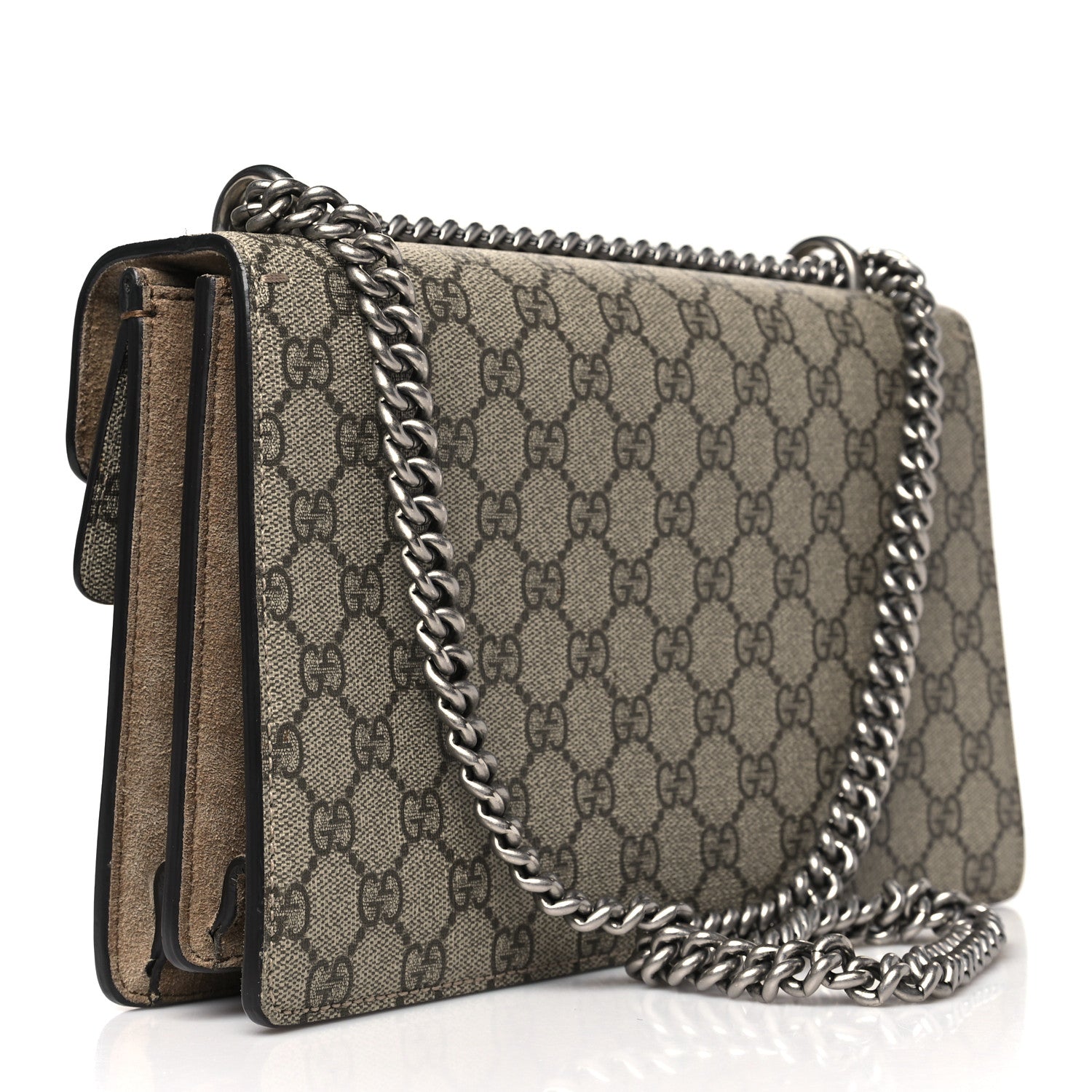 Gucci GG Supreme Monogram Small Dionysus Shoulder Bag Taupe 3 of 10