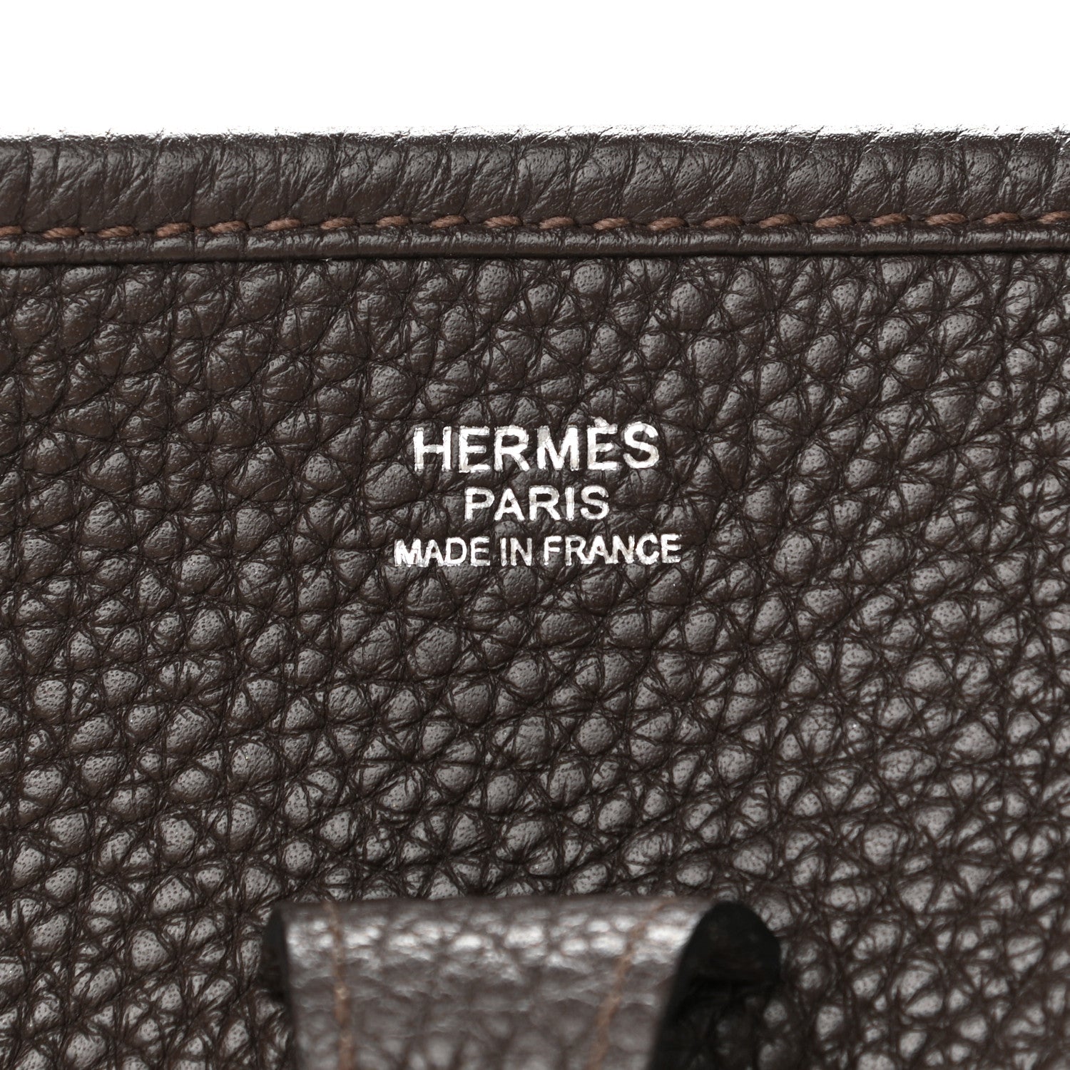 Hermes Taurillon Clemence Evelyne III PM Chocolate 5 of 11