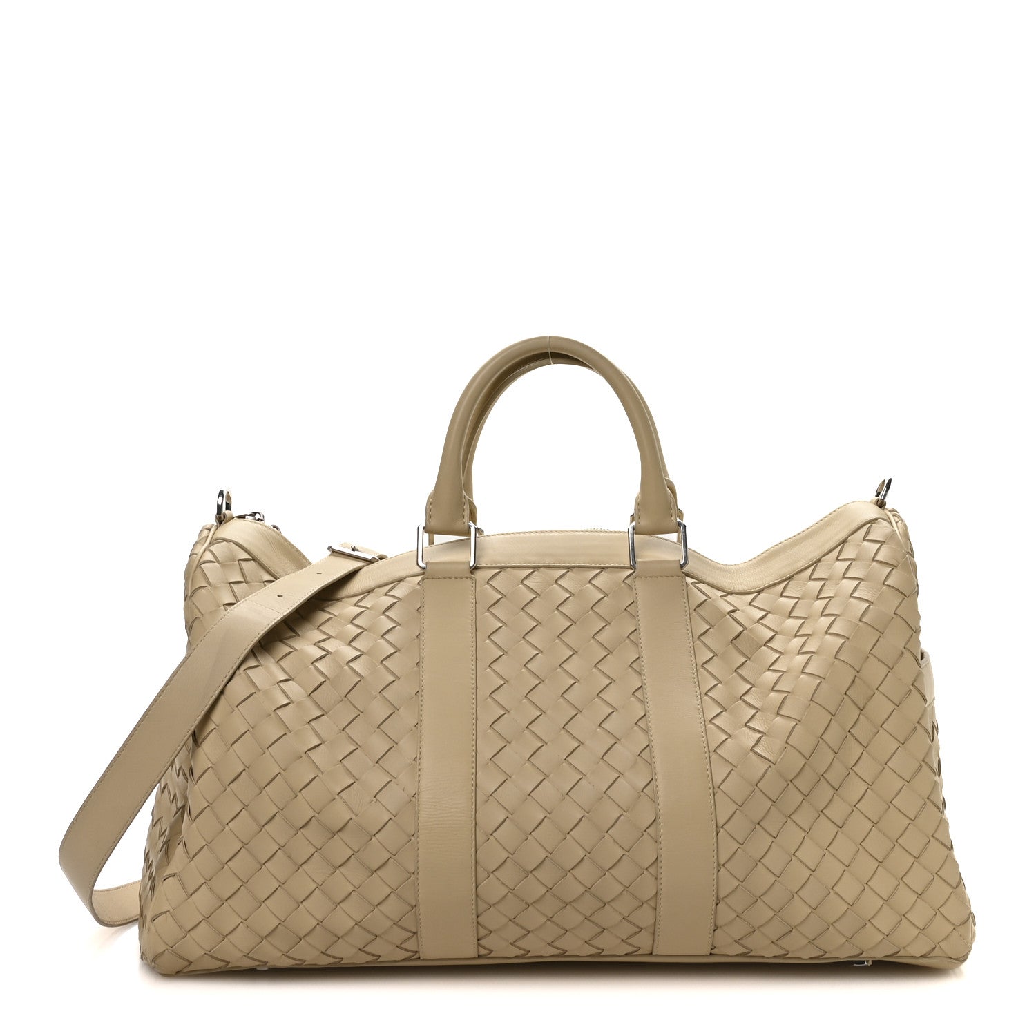 Bottega Veneta Nappa Intrecciato Large Duffel Porridge 1837928