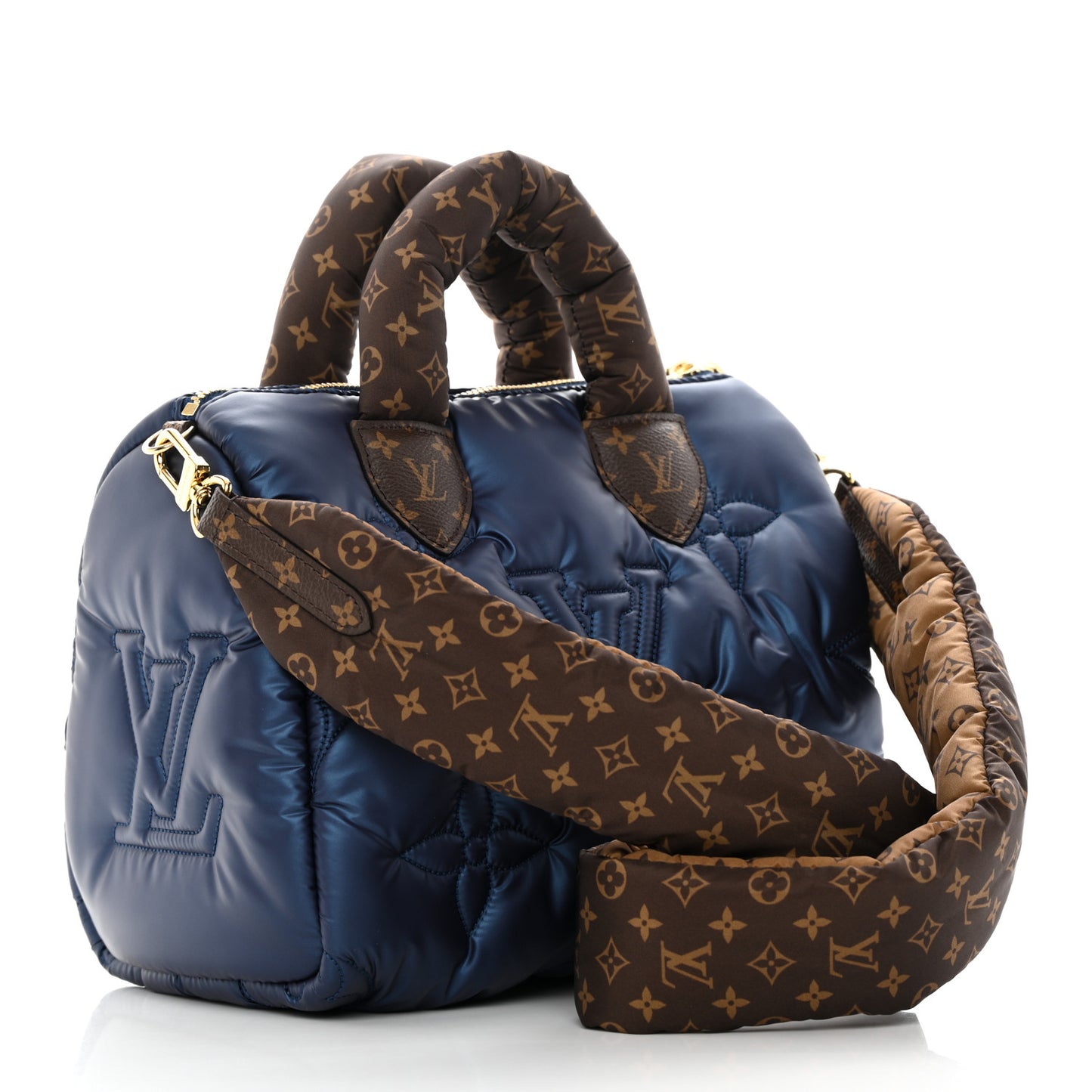 Econyl Mini Monogram Pillow Speedy Bandouliere 25 Navy