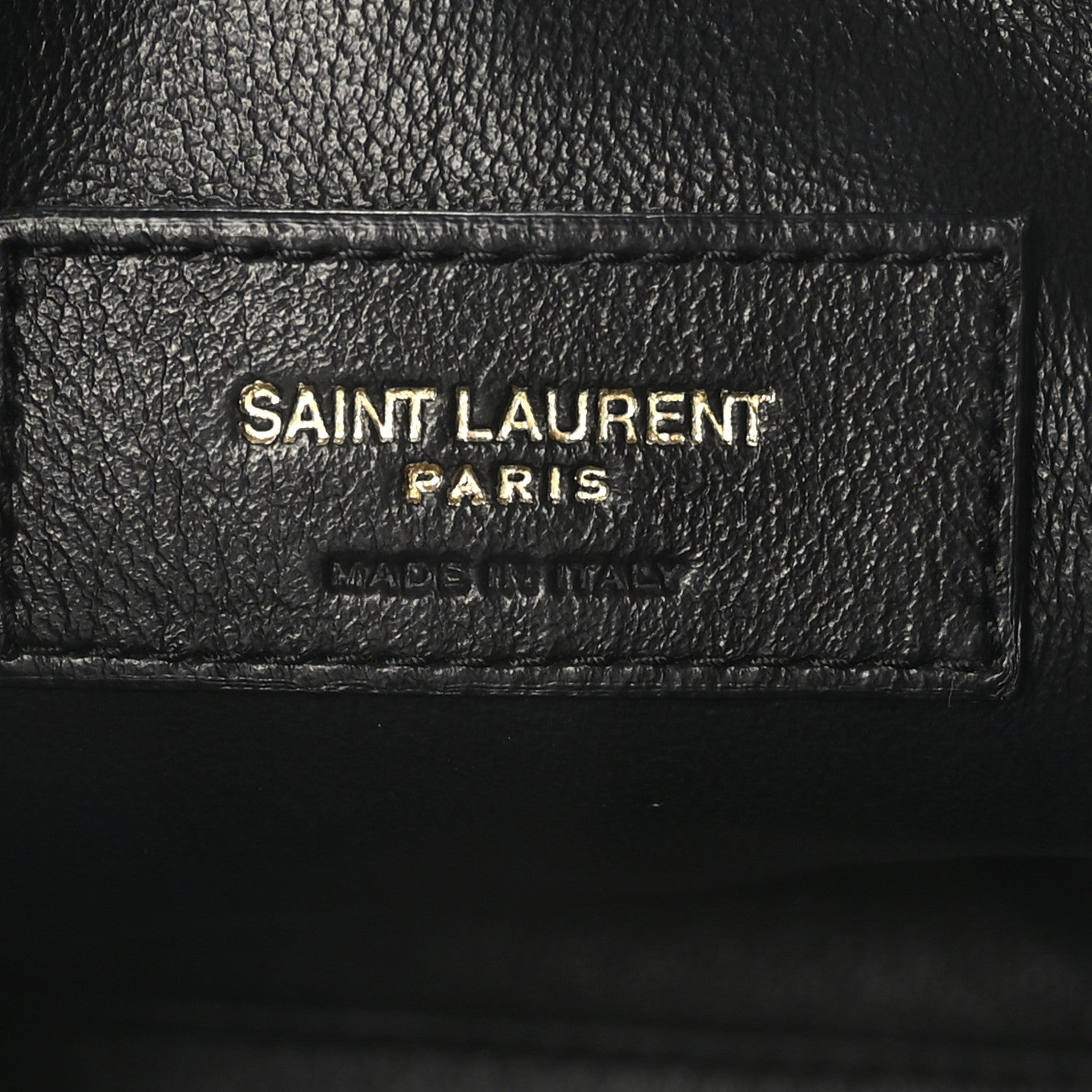 Saint Laurent Calfskin Crocodile Embossed Paris Mini Toy Shopper Tote Black 6 of 9
