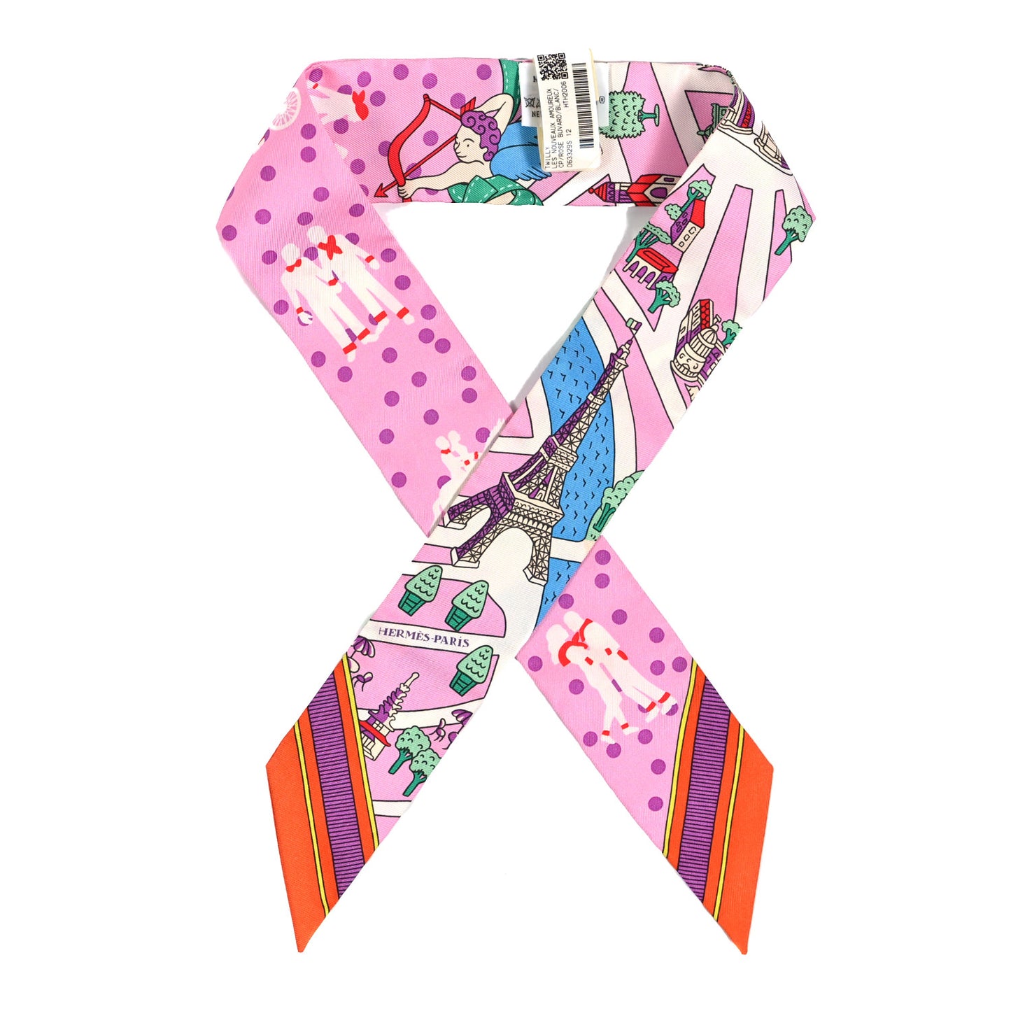 Silk Les Nouveaux Amoureux de Paris Twilly Rose Buvard White Vert