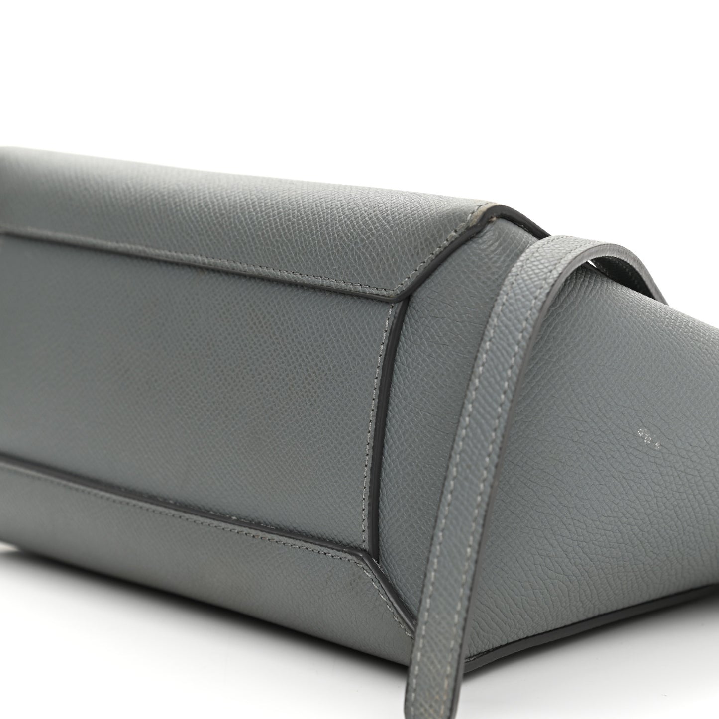 Grained Calfskin Nano Belt Bag Grey