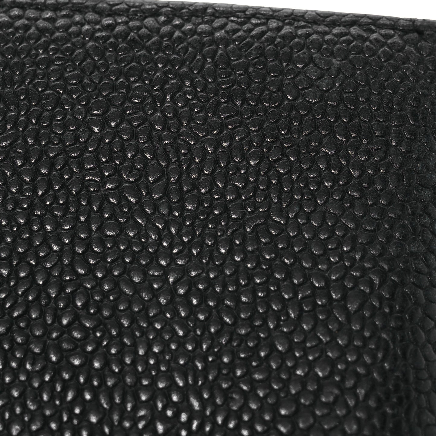 Caviar Timeless CC Zipped Pocket Wallet Black