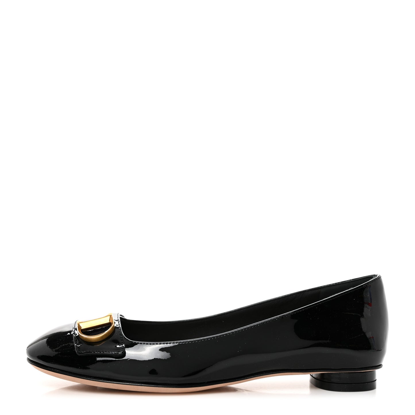 Patent Calfskin C'est Dior Ballet Flats 36.5 Black
