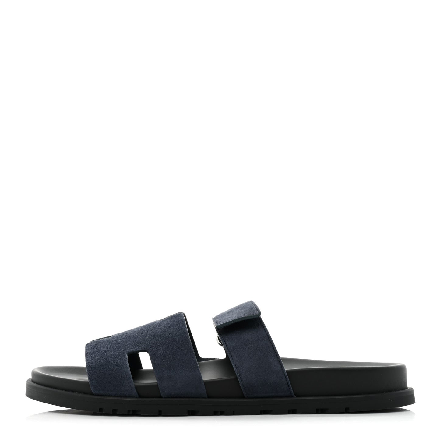 Suede Goatskin Mens Chypre Sandals 43.5 Bleu Celeste