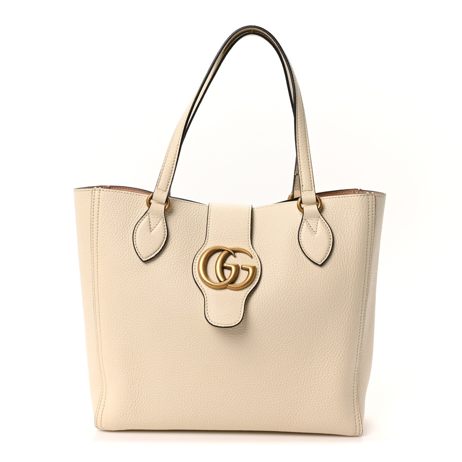 Gucci New Sakai Calfskin Lux Small Dahlia Tote Mystic White