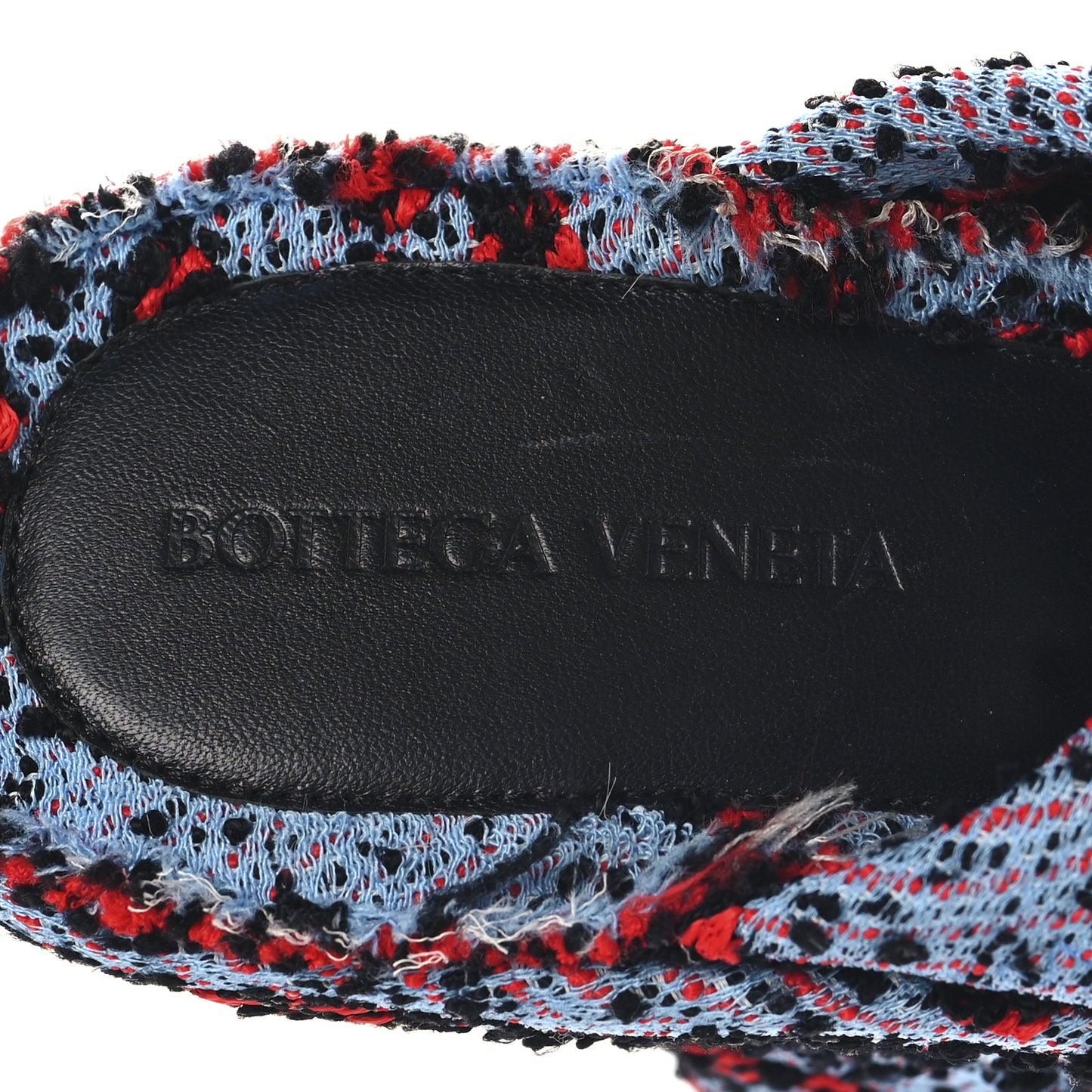Boucle Slide Platform 115 Wedge Sandals 41 Red Blue