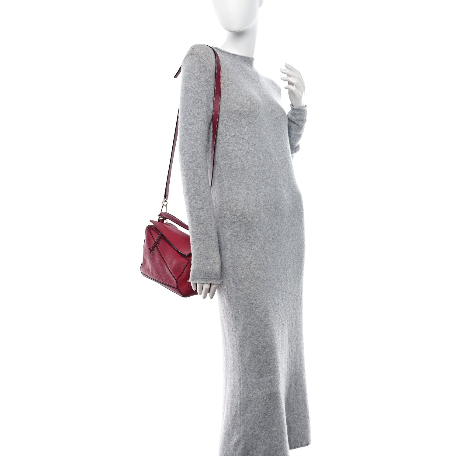 Loewe Calfskin Small Puzzle Bag Rouge 2 of 17
