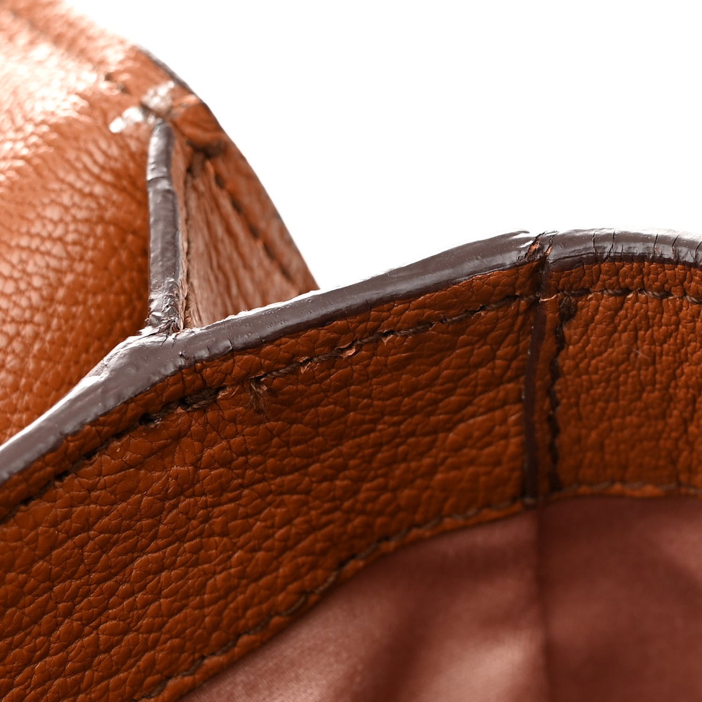 Goatskin Madras Shoulder Bag Cuoio