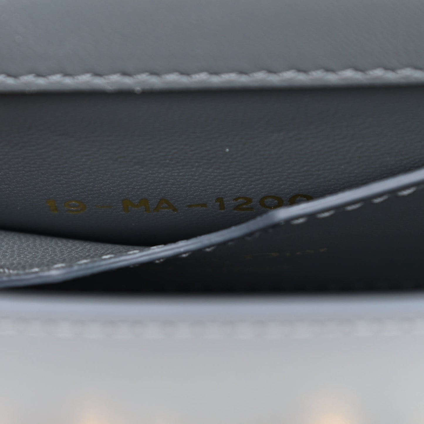 Smooth Calfskin Micro 30 Montaigne Flap Bag Blue Gray