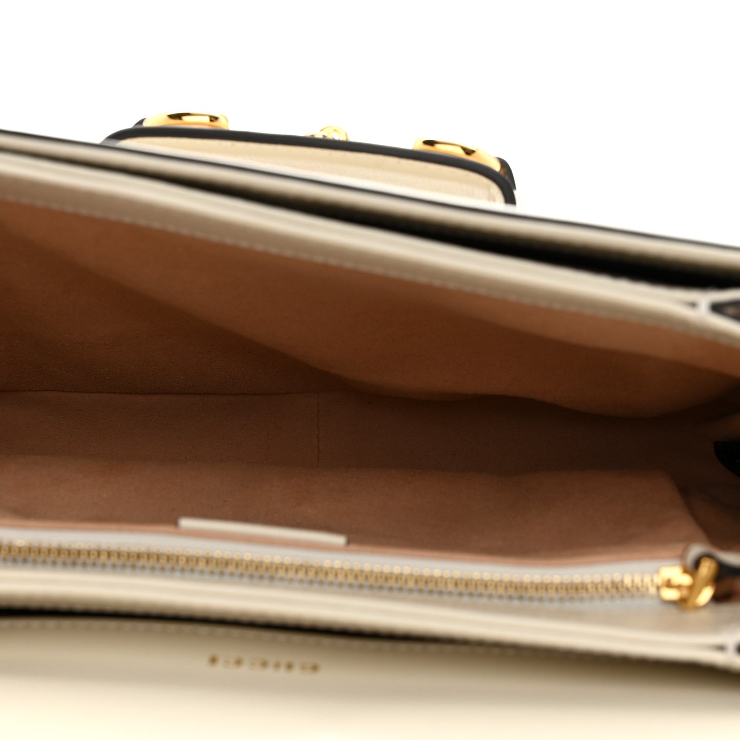 Azalea Calfskin Horsebit 1955 Shoulder Bag Mystic White