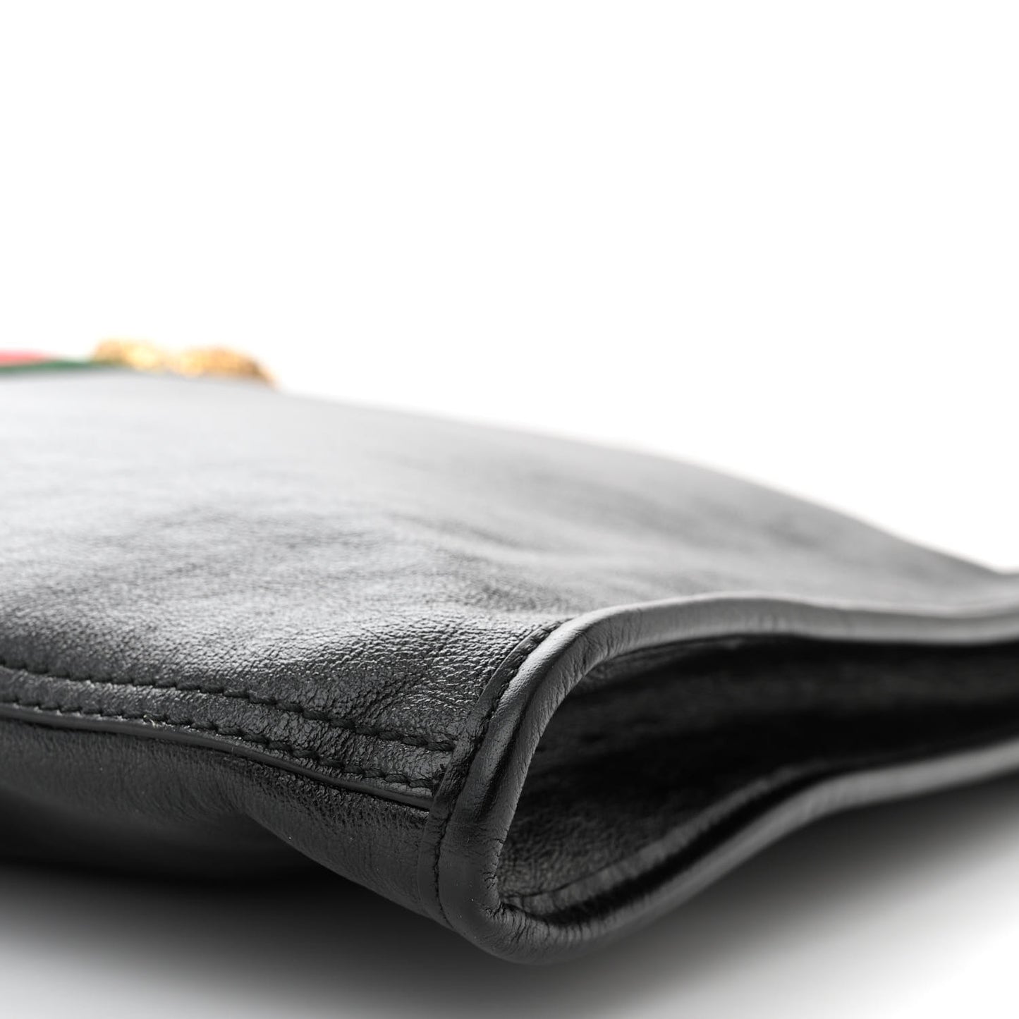 Calfskin Large Rajah Chain Tote Black