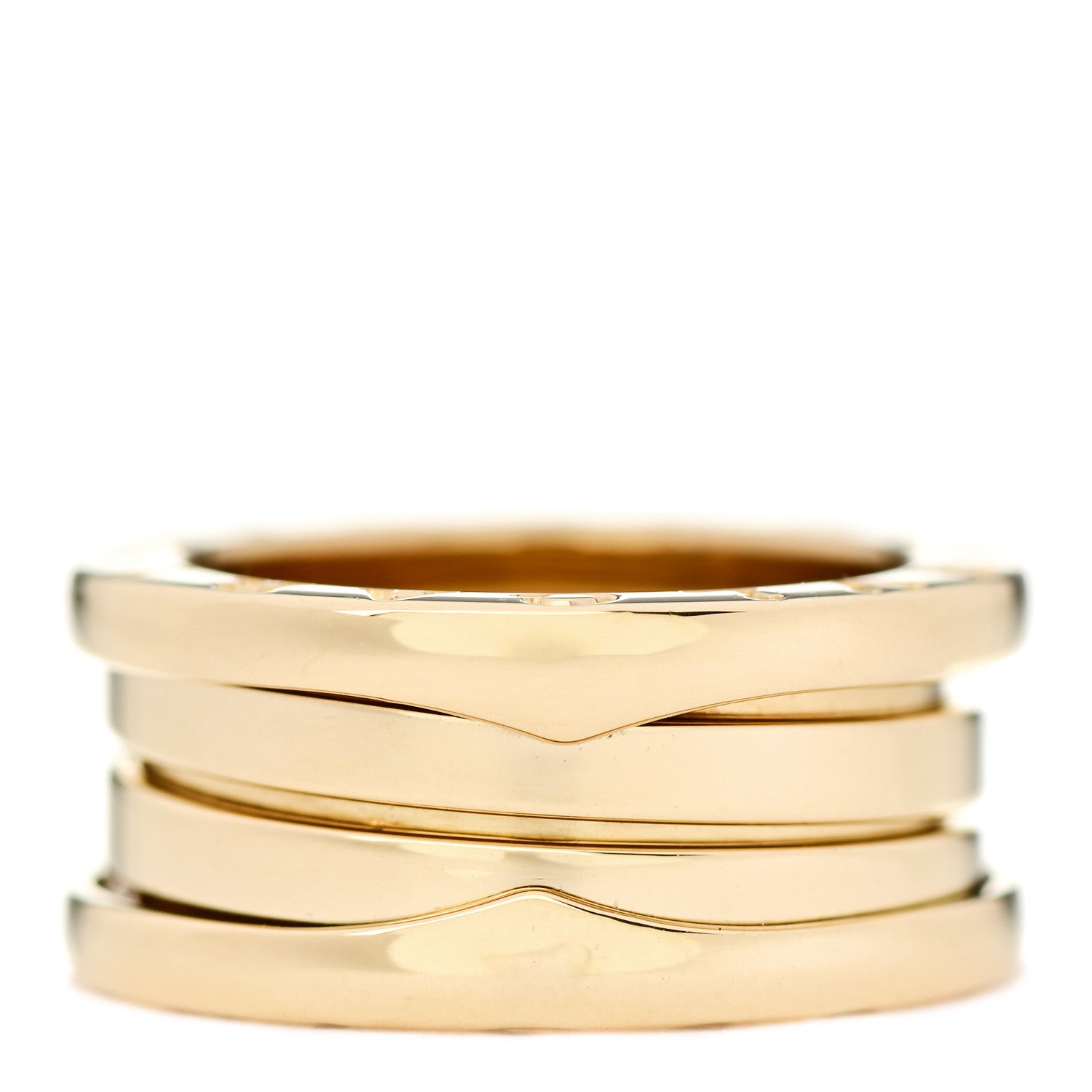 Bulgari 18K Yellow Gold B.Zero1 Three-Band Ring 47 4 3 of 6