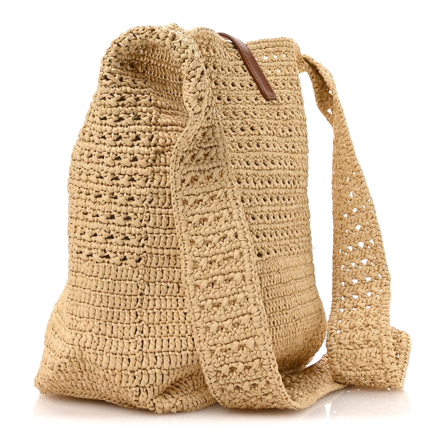 Raffia Monogram Hobo Naturale