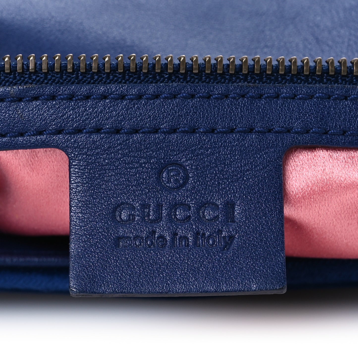 Velvet Matelasse Modern Embroidered Medium GG Marmont Shoulder Bag Cobalt