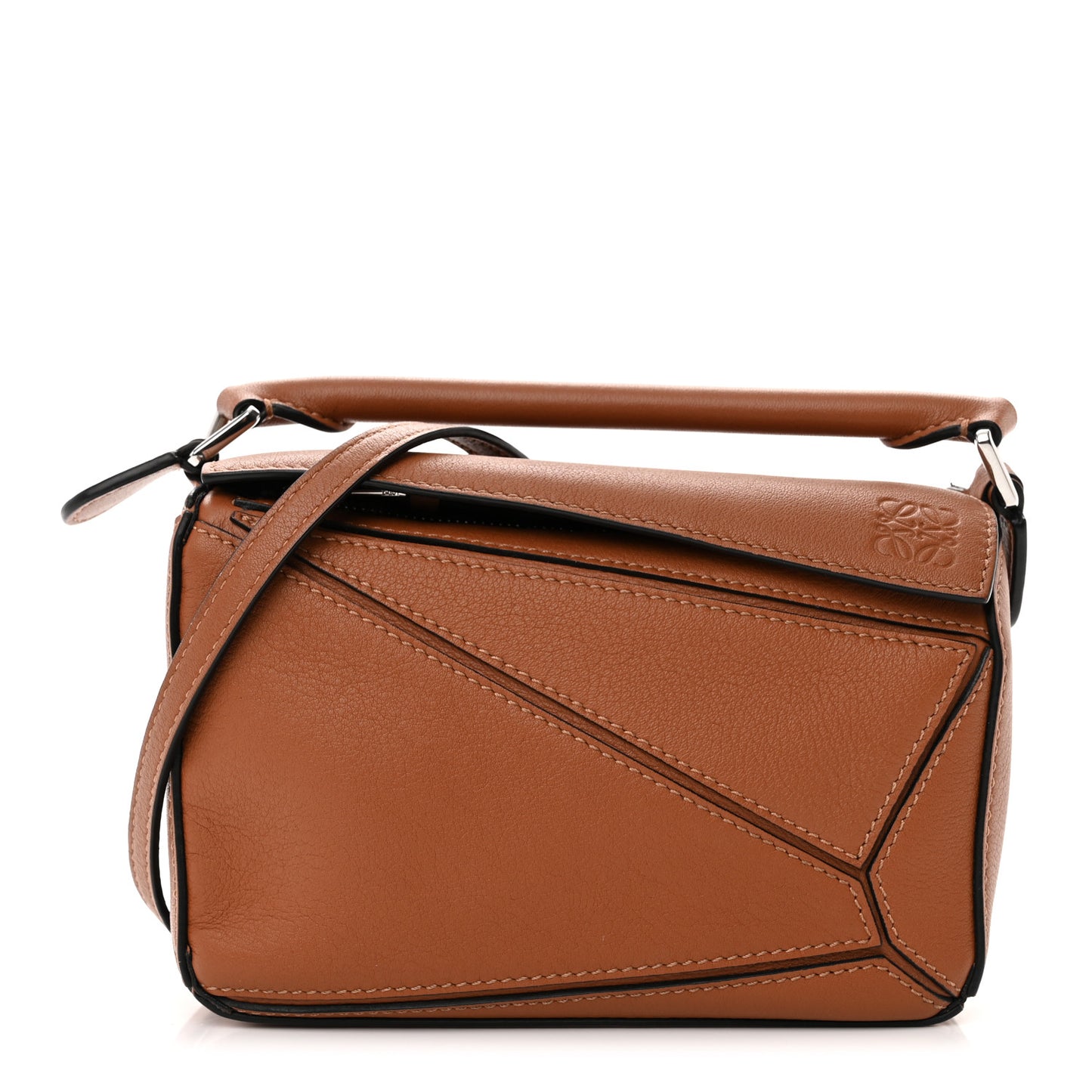 Calfskin Mini Puzzle Bag Tan