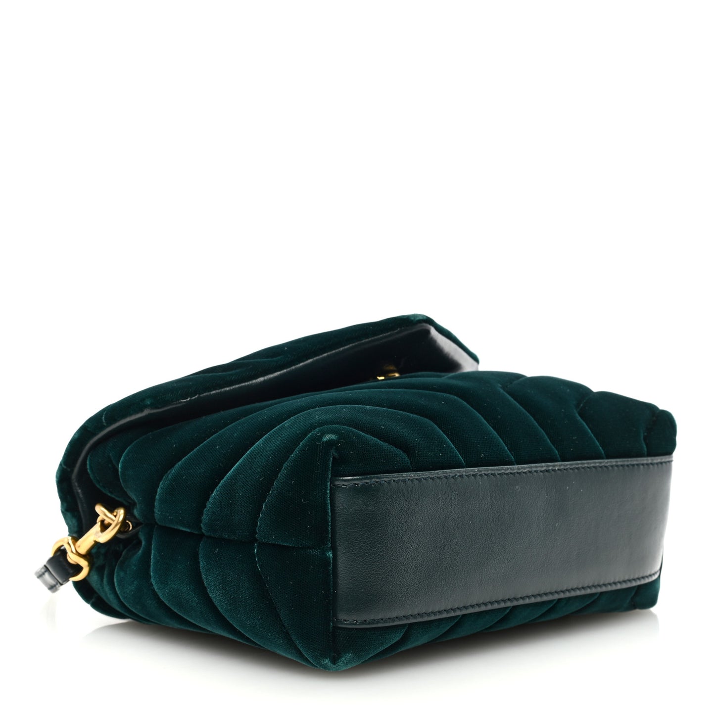 Velvet Y Quilted Monogram Toy Loulou Crossbody Bag Dark Ottanio