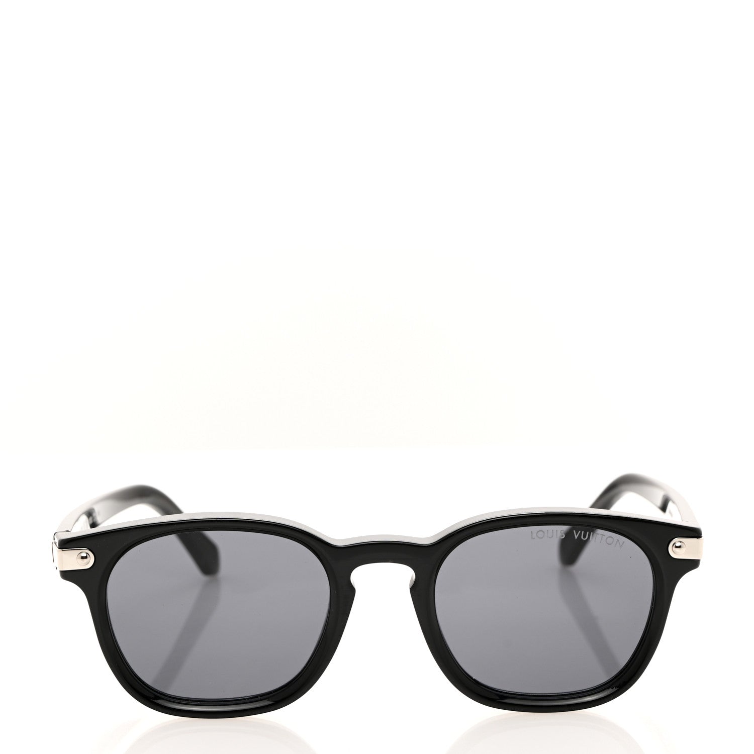 Louis Vuitton Acetate LV Signature Square Round Z1963U Sunglasses Black 2 of 8