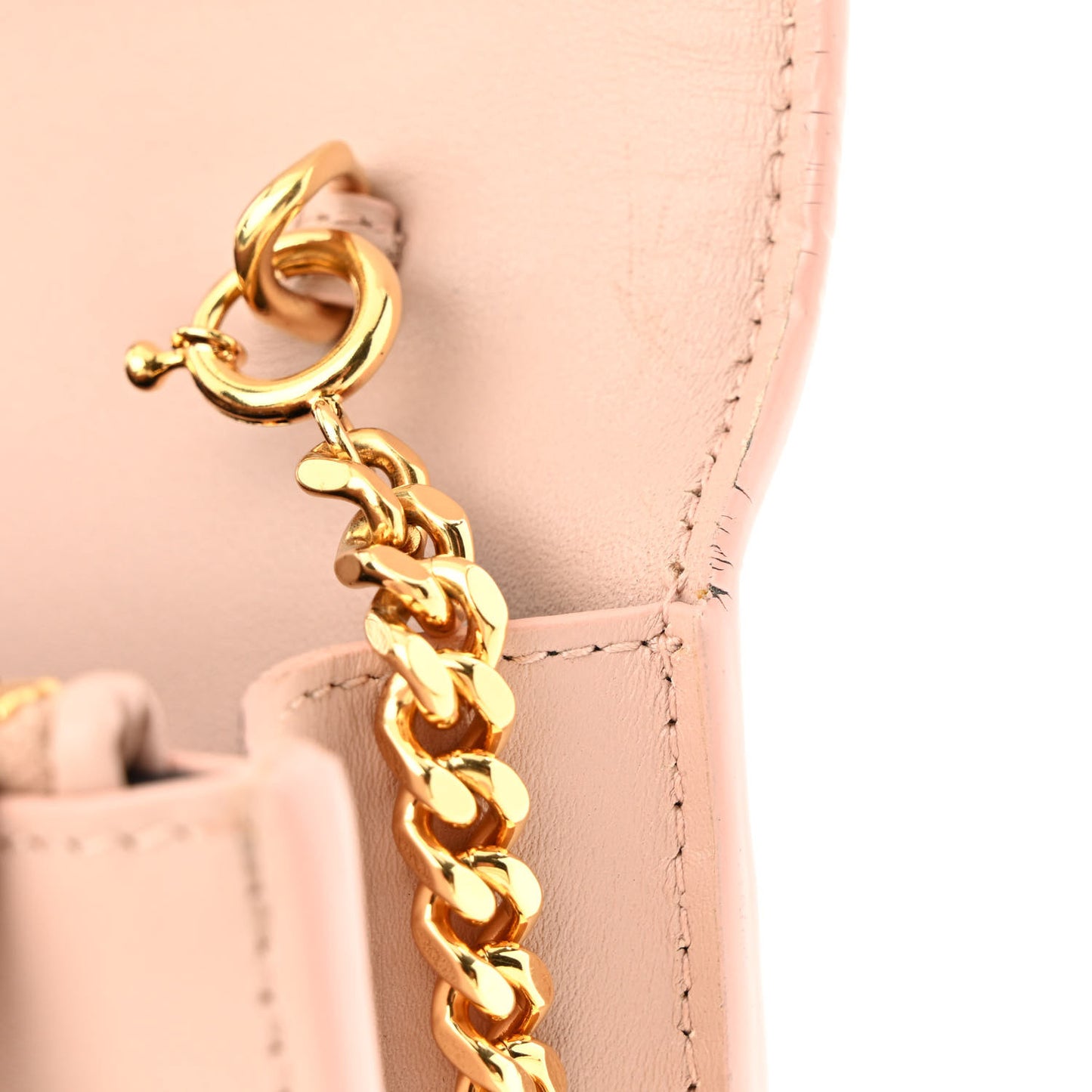 Grain De Poudre Classic Monogram Kate Tassel Chain Wallet Pale Blush