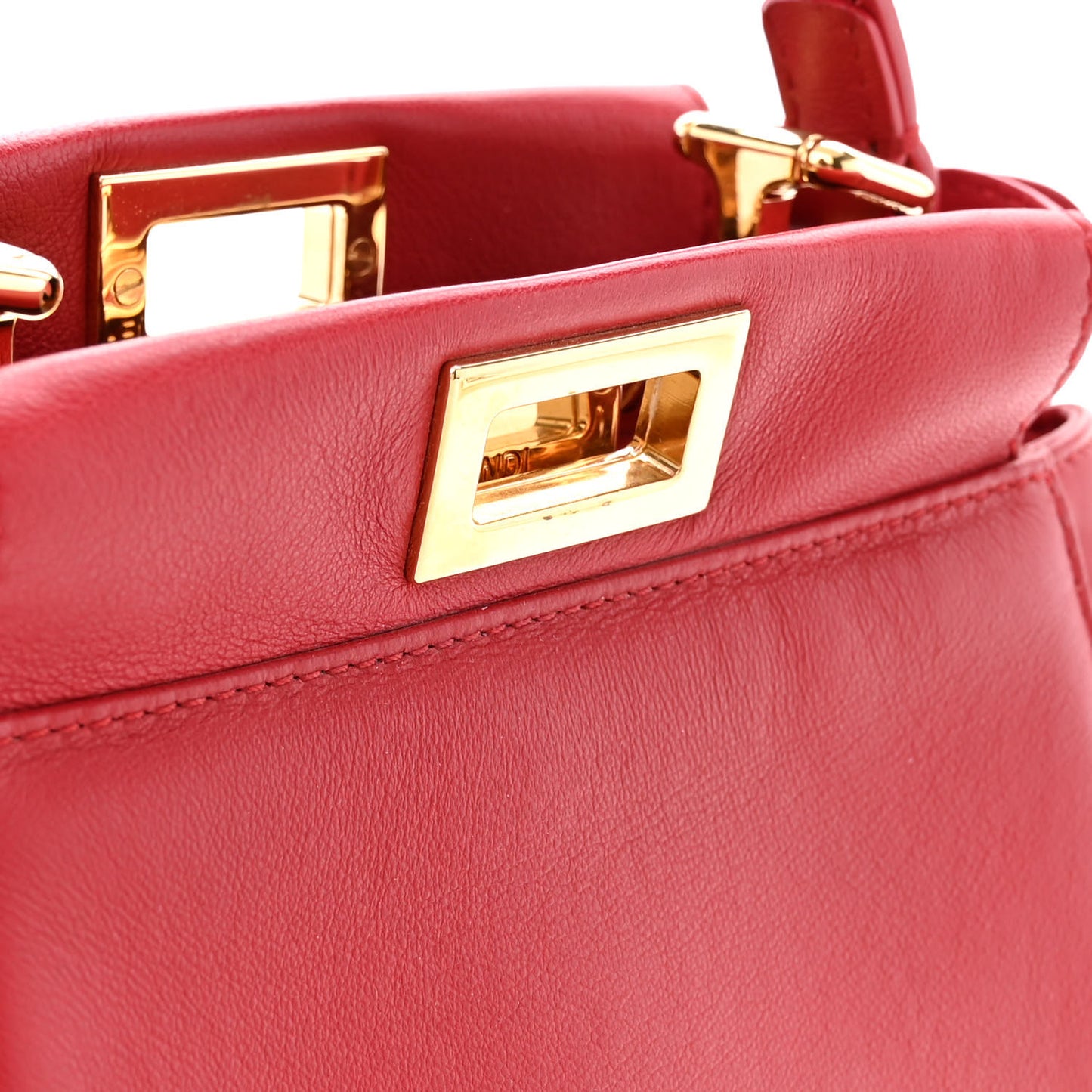 Nappa Crystal Stars Studded XS Peekaboo Iconic Satchel Fragola