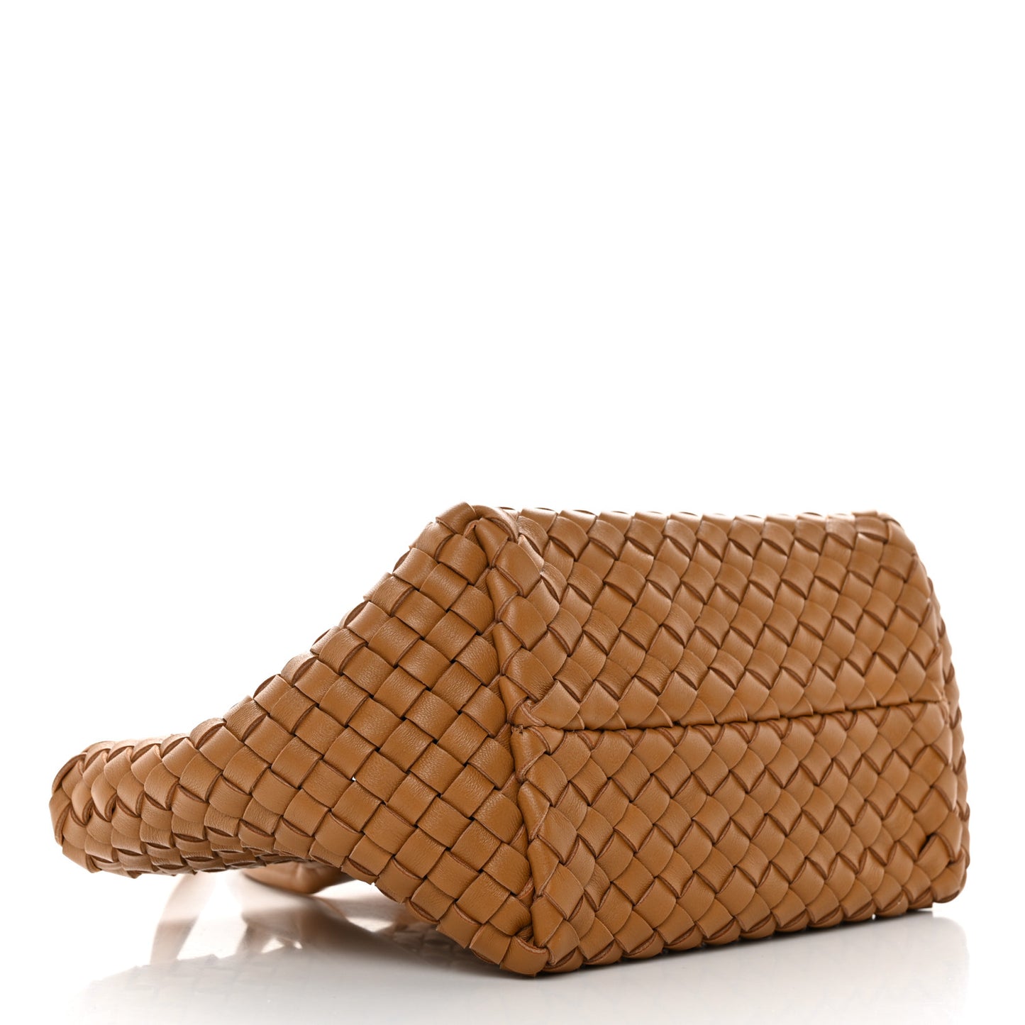 Nappa Intrecciato Mini Cabat Caramel