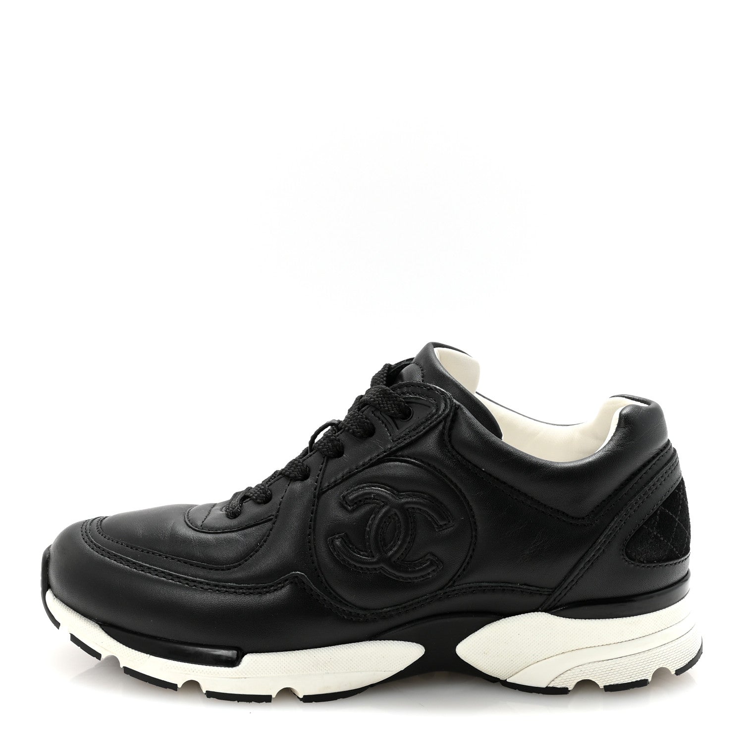 Chanel Calfskin CC Sneakers 36 Black 1800921 – FASHIONPHILE