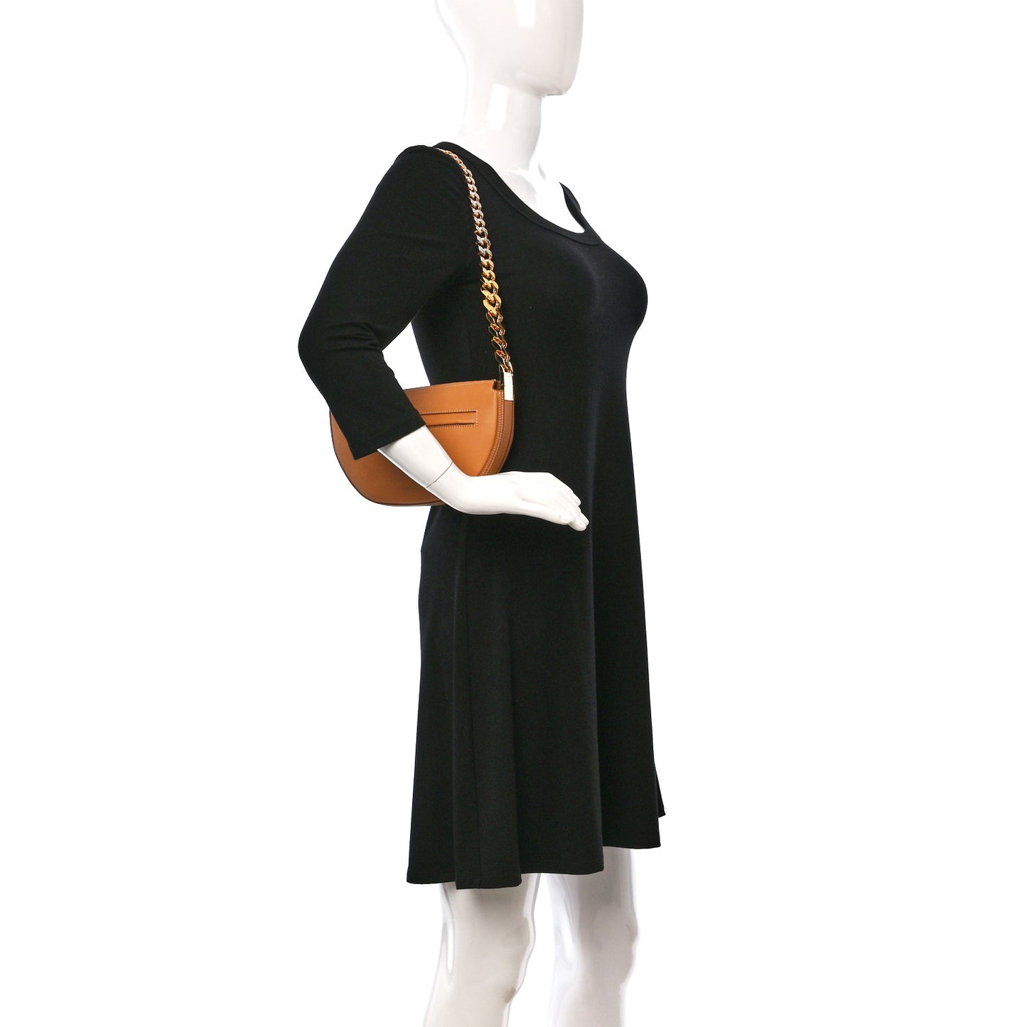 Calfskin Mini Olympia Chain Shoulder Bag Warm Sand