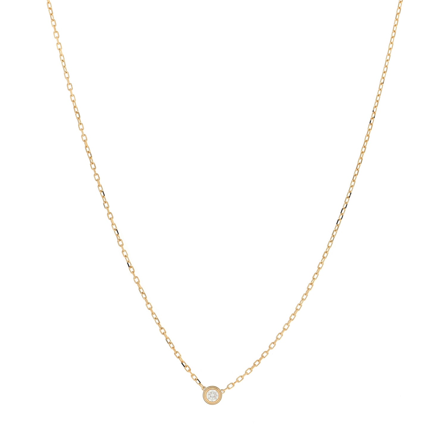 18K Yellow Gold Diamond SM D'Amour Pendant Necklace