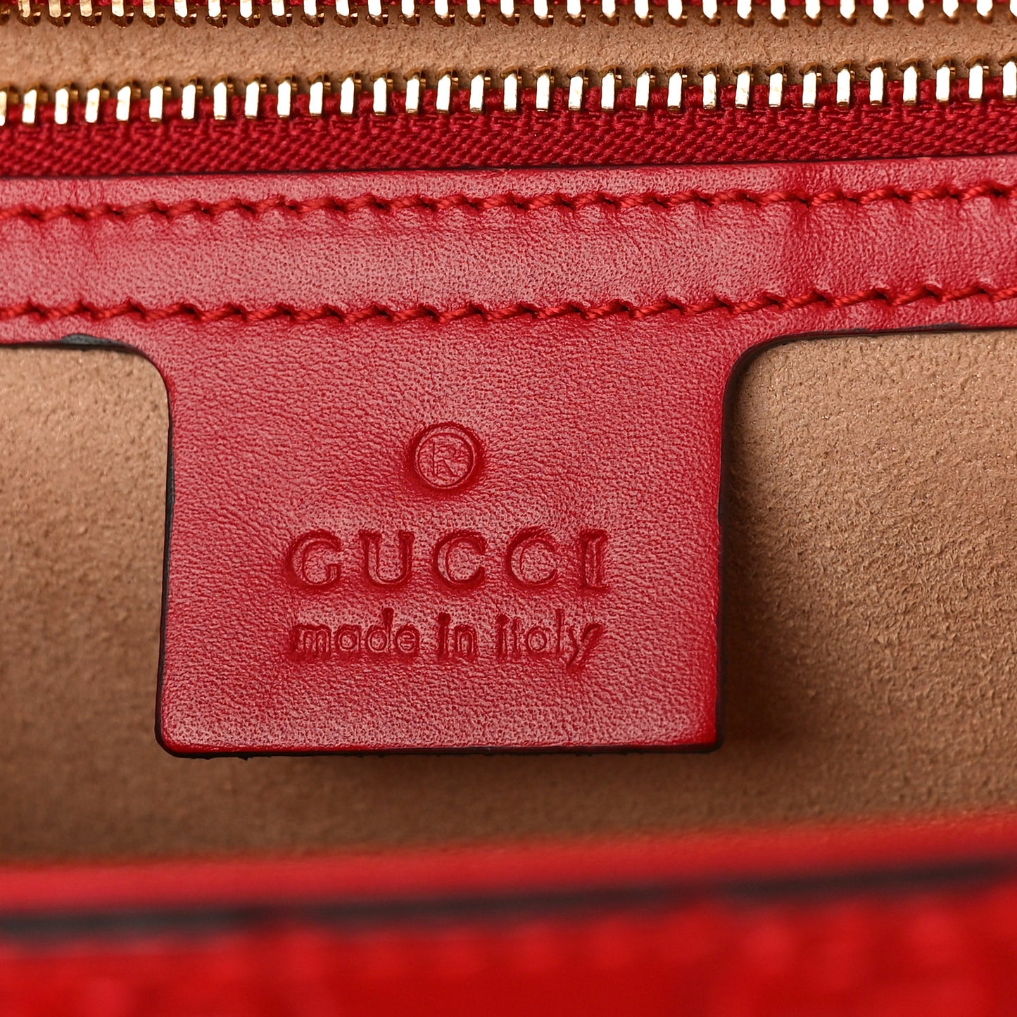 Guccissima Medium Padlock Shoulder Bag Hibiscus Red