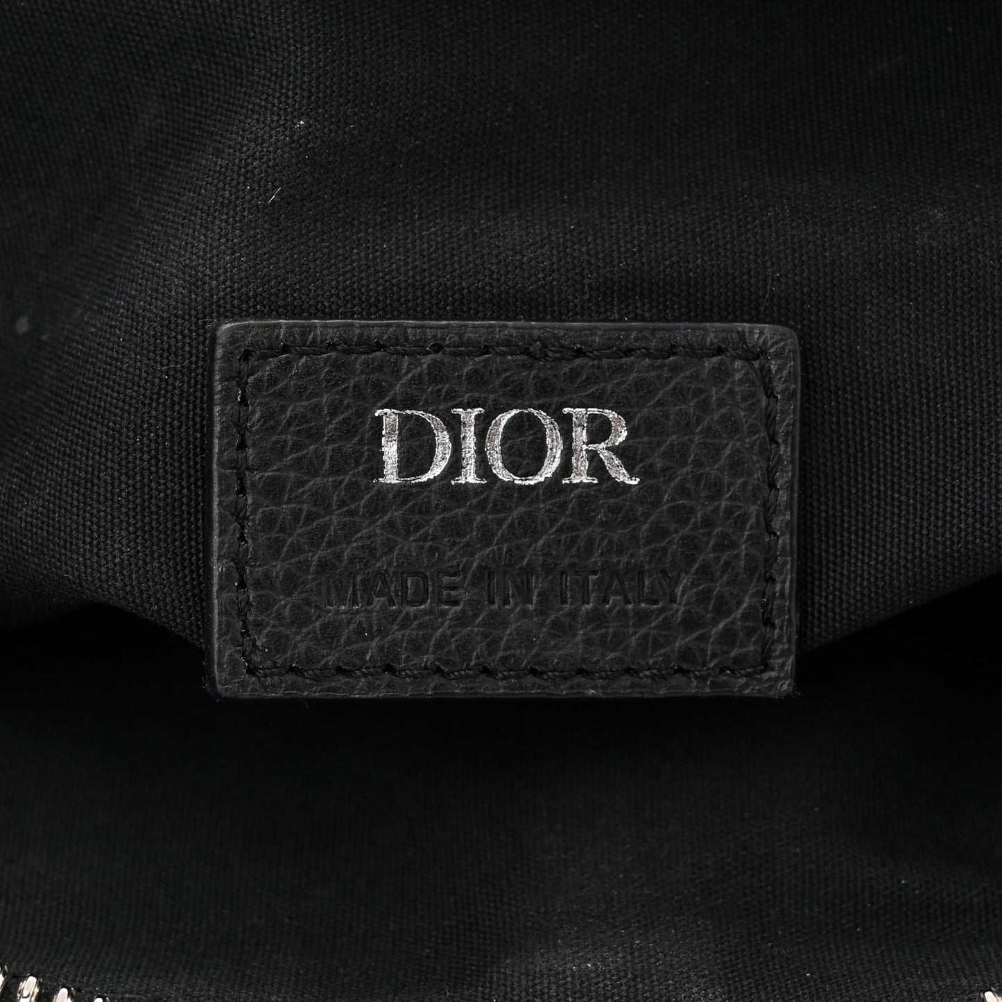 Oblique Mens Saddle Bag Black