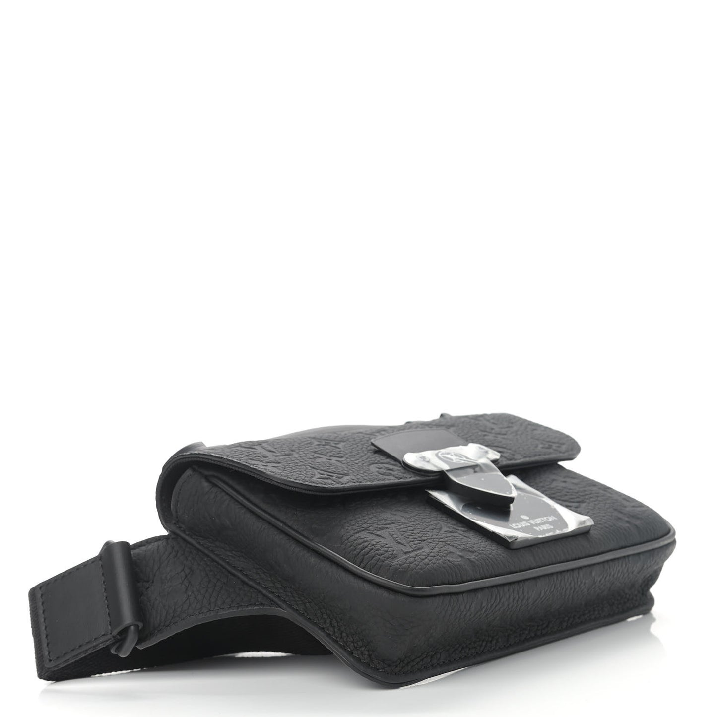 Taurillon Monogram S Lock Sling Bag Black
