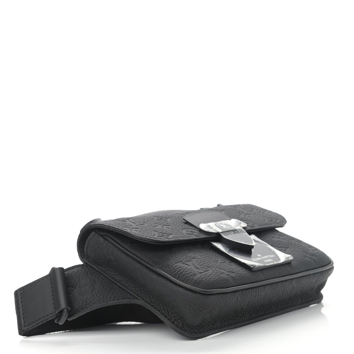 Louis Vuitton Taurillon Monogram S Lock Sling Bag Black 4 of 9