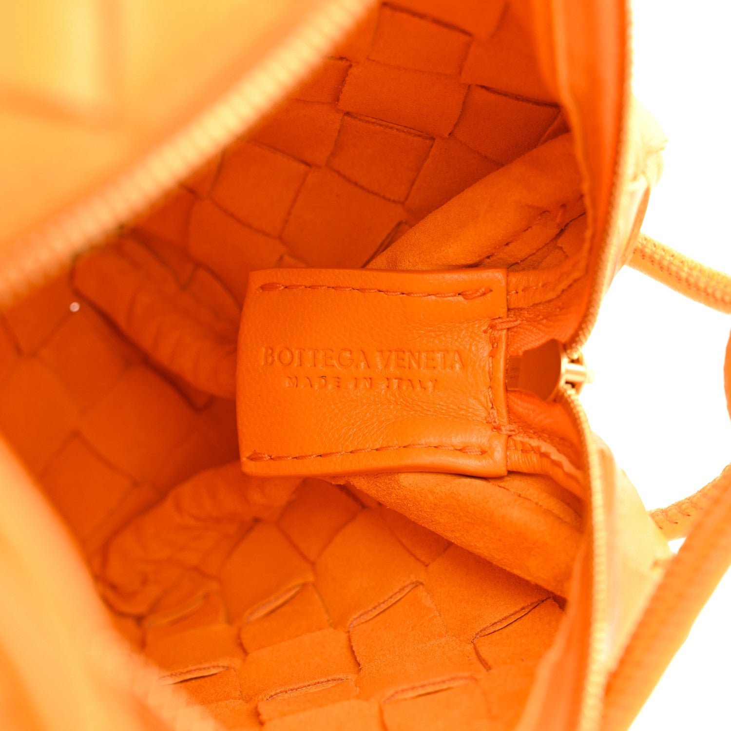 Bottega Veneta Nappa Intrecciato Mini Loop Camera Bag Tangerine 6 of 9