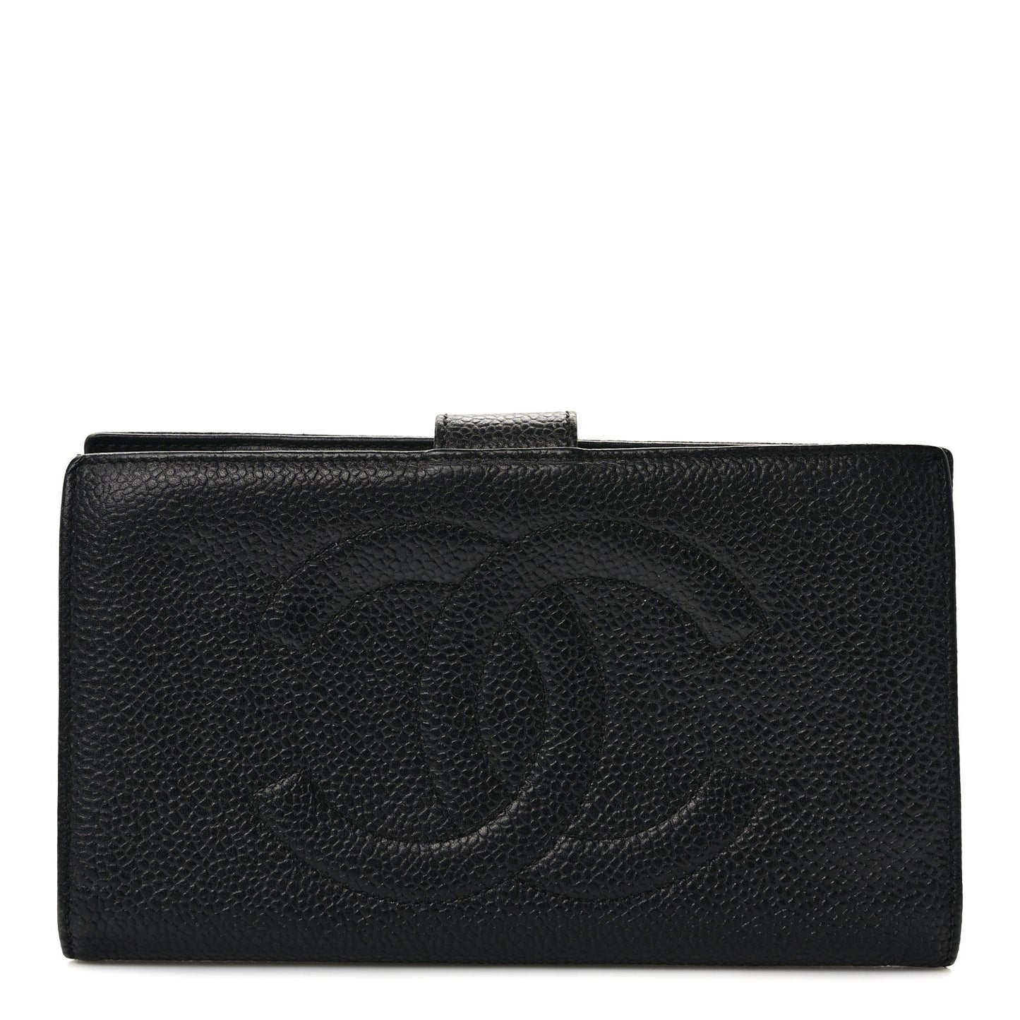 Caviar Timeless CC French Wallet Black