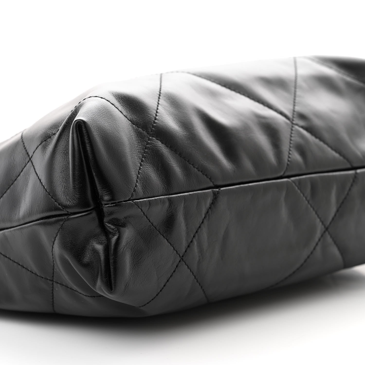 Chanel Shiny Calfskin Quilted Small Chanel 22 Black 10 of 12