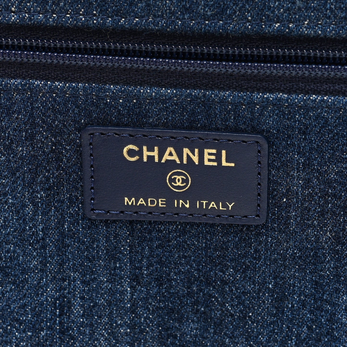 Denim Quilted Chanel 19 Wallet On Chain WOC Blue