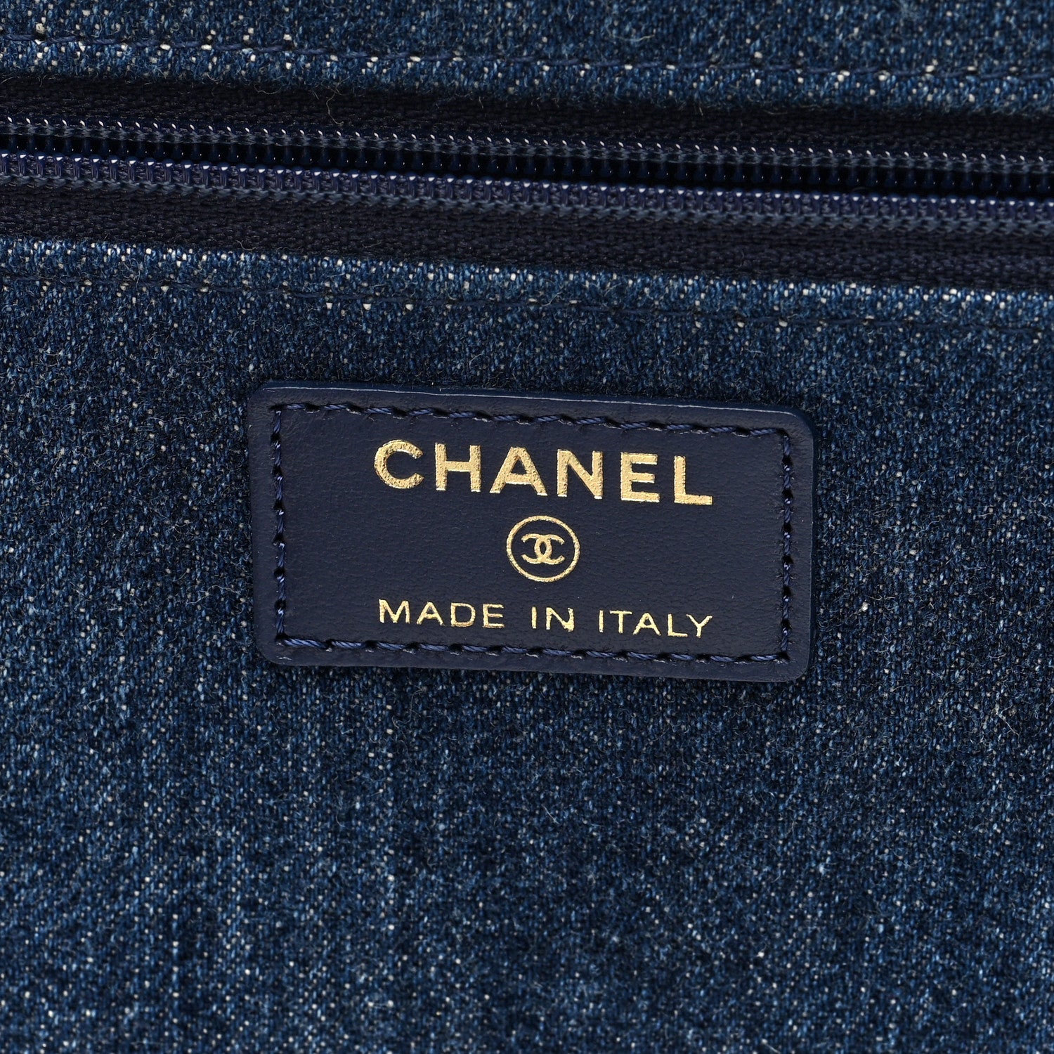 Chanel Denim Quilted Chanel 19 Wallet On Chain WOC Blue 6 of 10