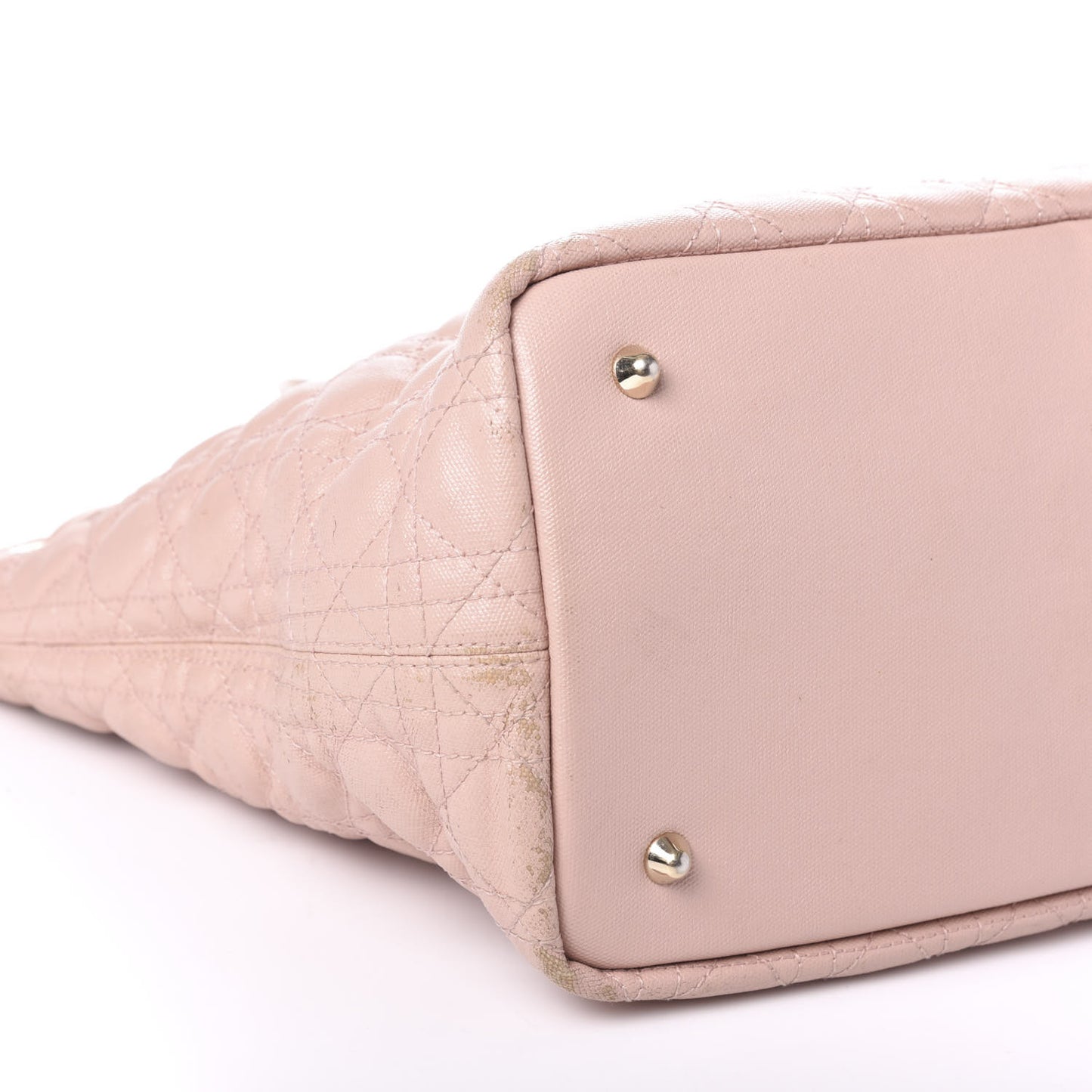 Coated Canvas Cannage Medium Panarea Tote Rosato