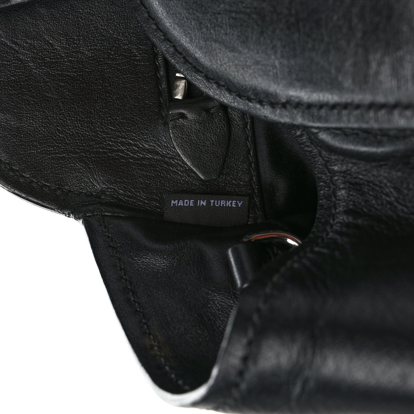Soft Calf Studded Top Handle Bag Black
