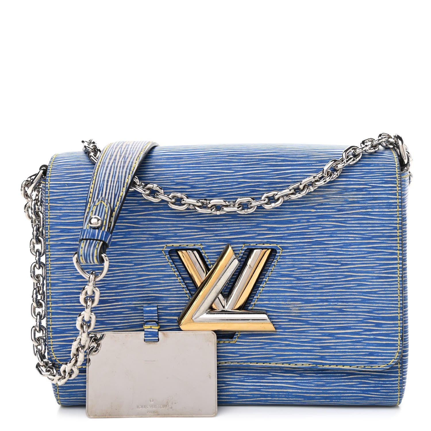 Louis Vuitton Epi Twist Shoulder Bag MM Denim Light 1 of 11