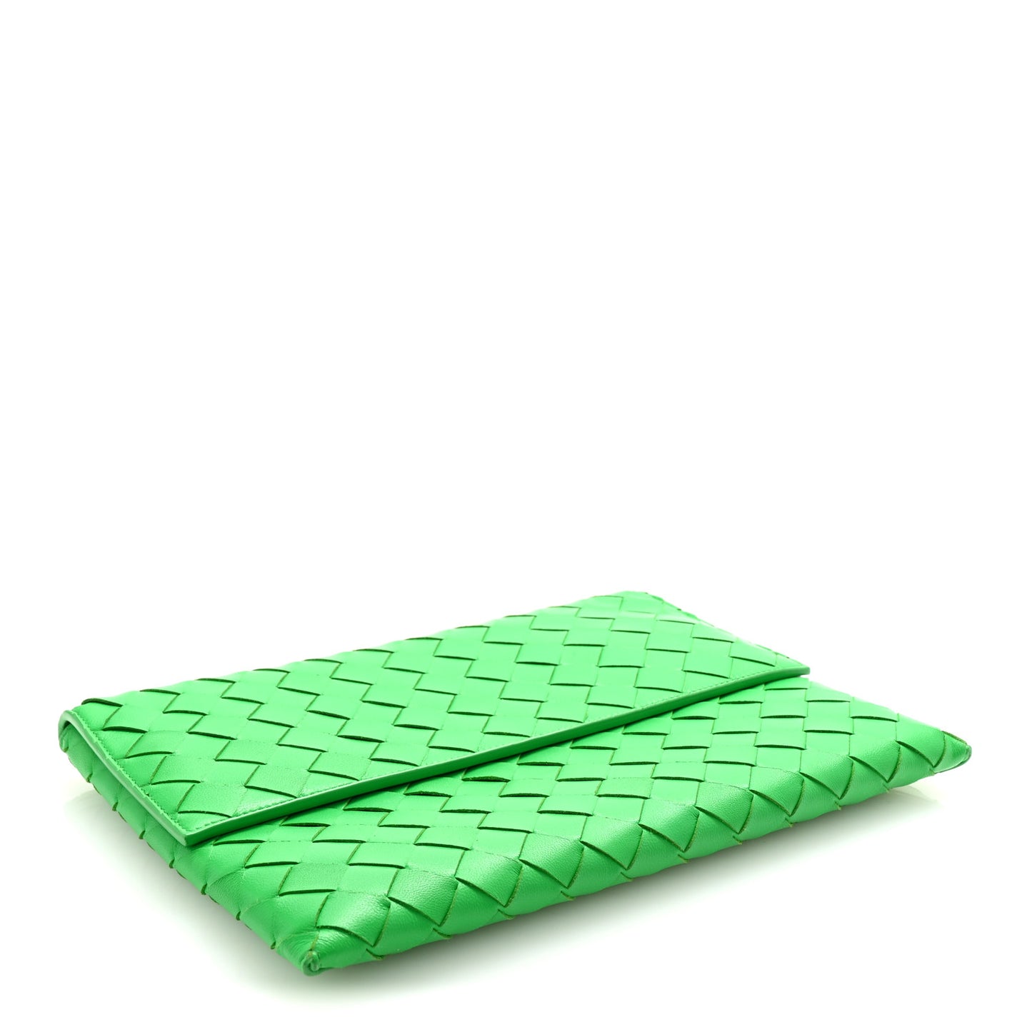 Nappa Intrecciato Flap Pouch Parakeet