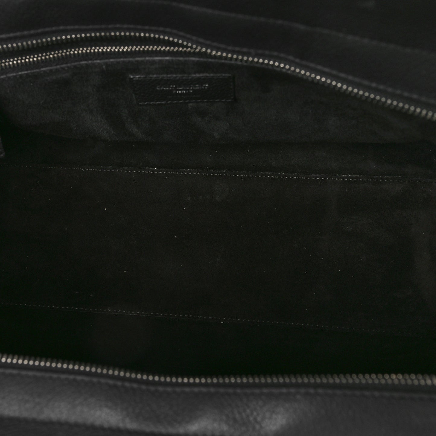 Grained Calfskin Small Cabas Rive Gauche Black