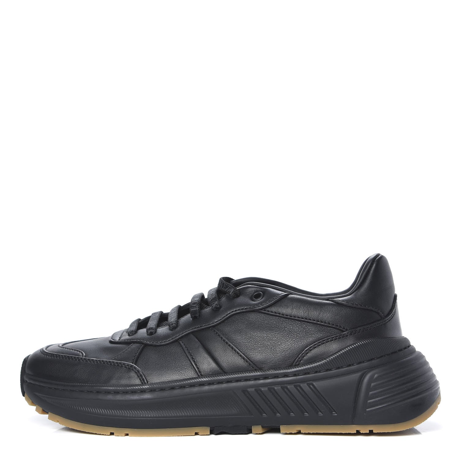 Bottega Veneta Calfskin Mens The Speedster Sneakers 42 Black 