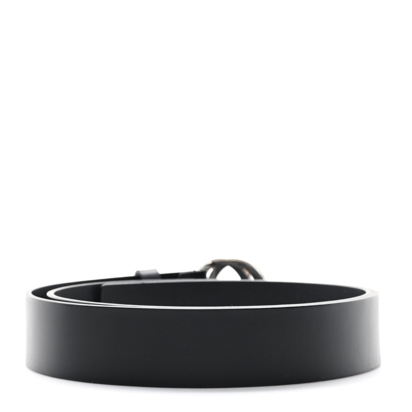 Selleria Calfskin Nickel Interlocking G 37mm Belt 100 40 Black