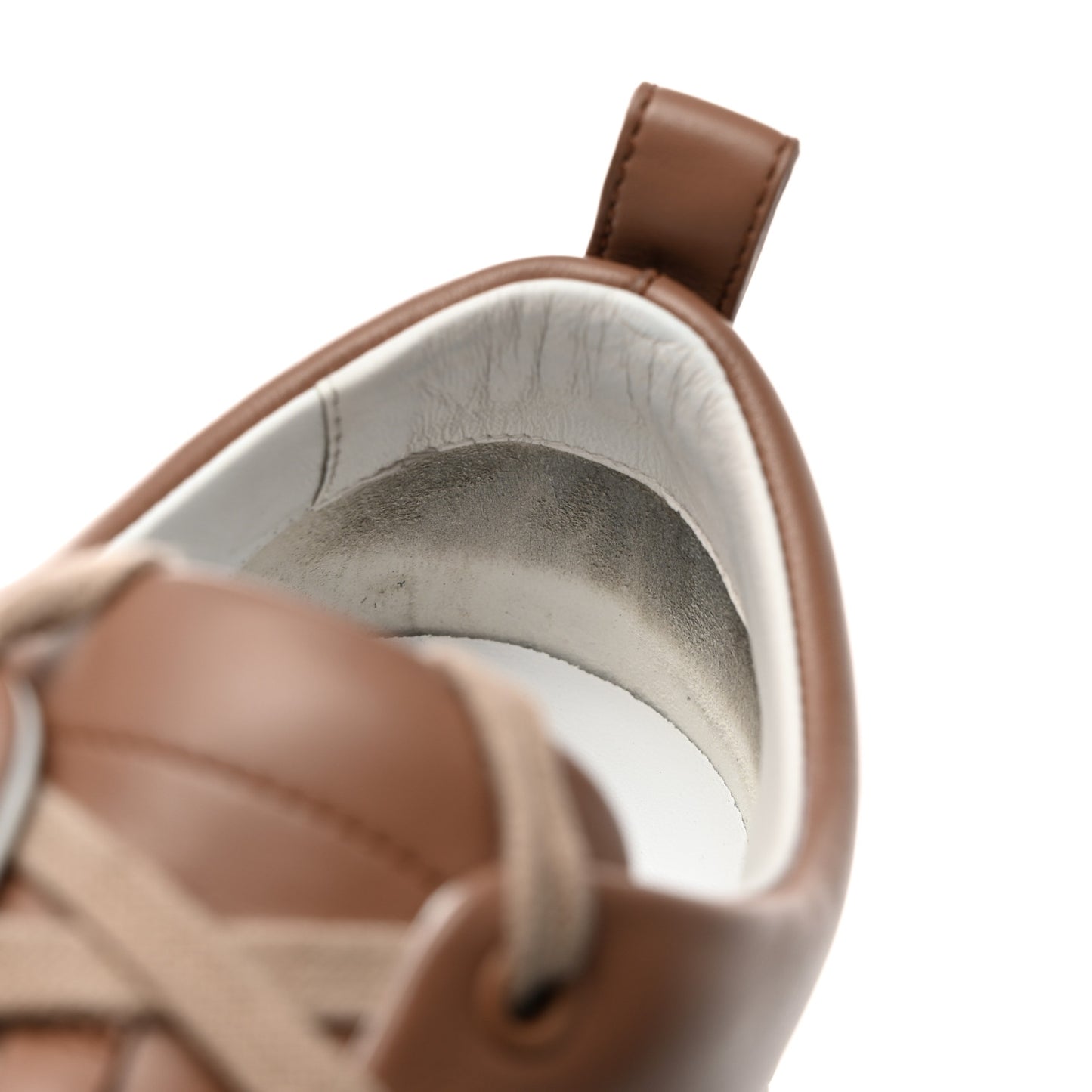 Calfskin Womens Happy Sneakers 37.5 Rose Perle