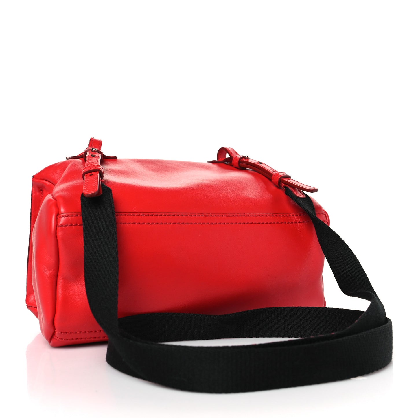 Calfskin Mini Pandora Red Black