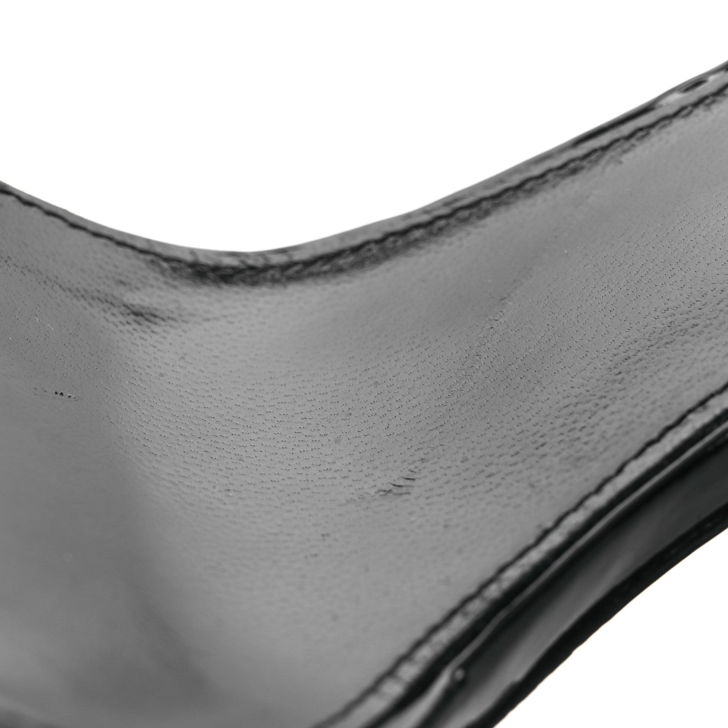 Saint Laurent Patent Calfskin Opyum 110 Sandals 38.5 Black 11 of 13