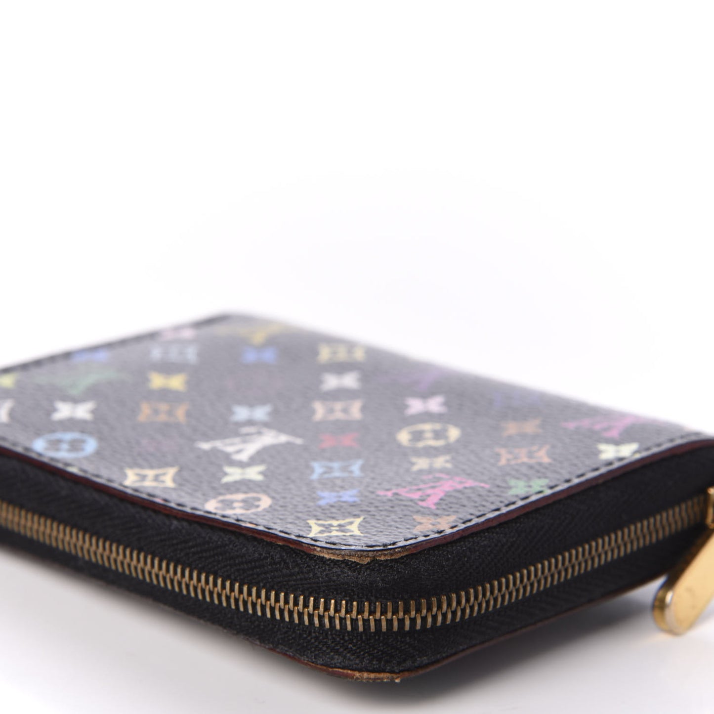 Monogram Multicolor Zippy Coin Purse Black